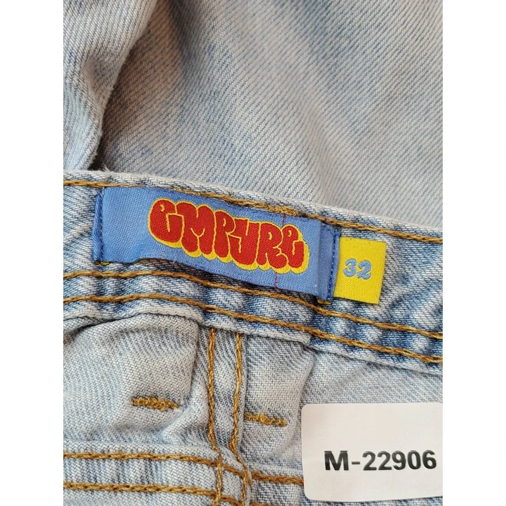 Empyre Men Jeans 32 Light Blue Denim Relaxed Baggy Y2K Skate Grunge READ